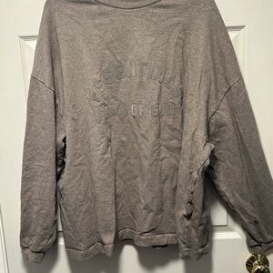 Essentials Fear of God Crewneck Men’s Sweatshirt Brown Long Sleeve Size Medium